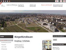 Tablet Screenshot of buergerbuerobauen.offenburg.de